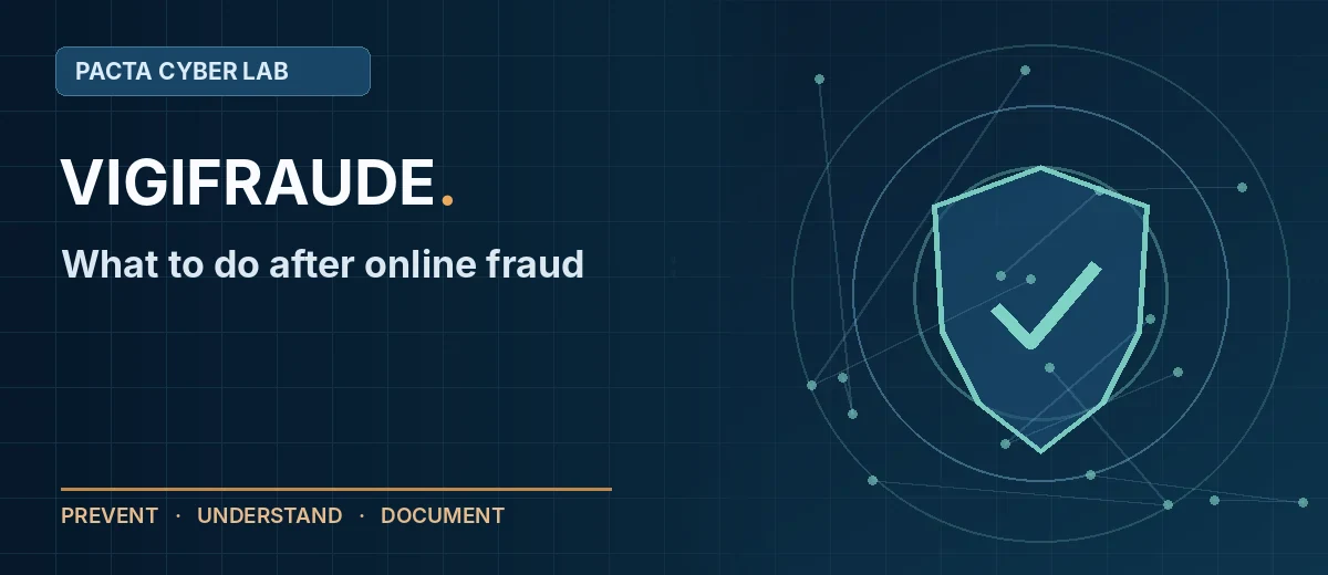 After a suspected scam: contain, secure, document