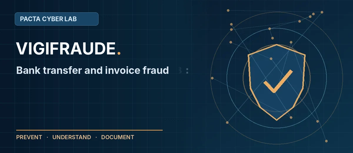 Invoice and bank-transfer fraud: verify beneficiary changes