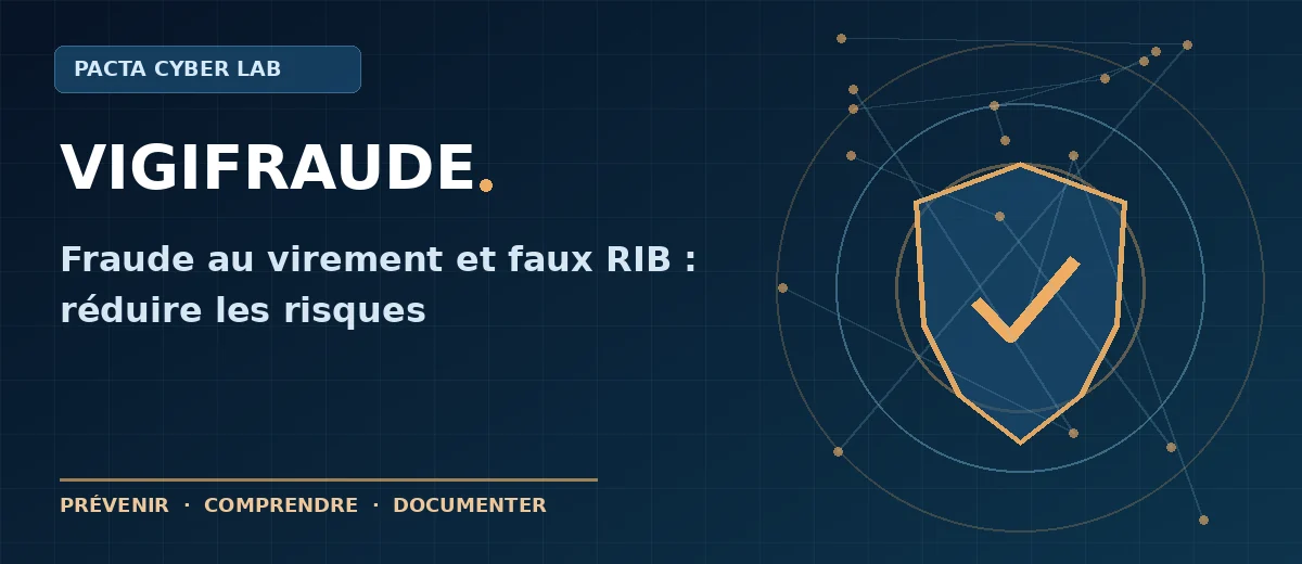 Faux RIB et fraude au virement : contrôler avant de payer